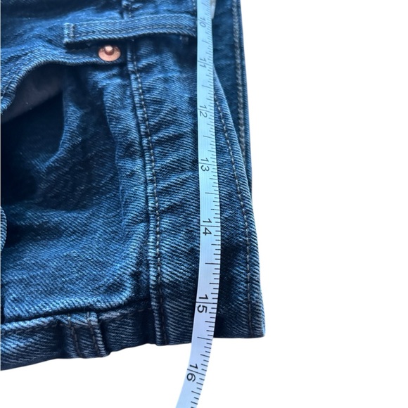 Levi’s Wedgie Straight Premium Jeans Dark Wash High Rise Denim Size 29 - Picture 6 of 12